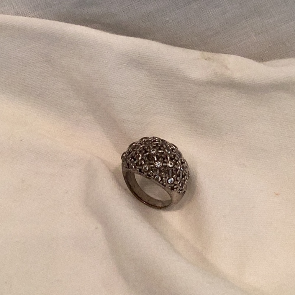 Large Silver Ring - image 4